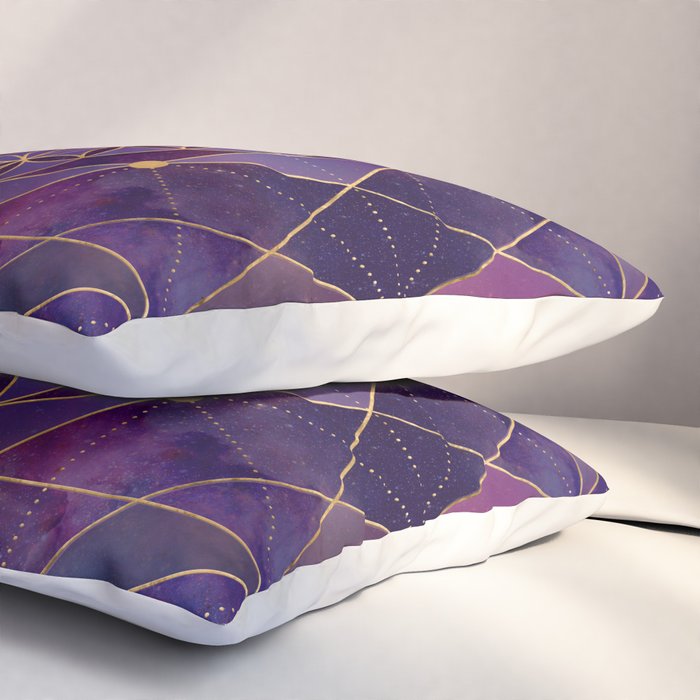 Merkabah in flower of life - Sacred Geometry Pillow Sham Gallery Image 3