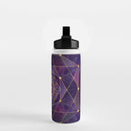 Merkabah in flower of life - Sacred Geometry Water Bottle Gallery Image 2