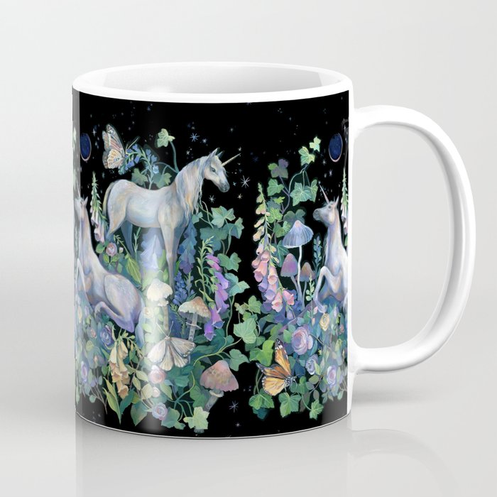 Unicorns Magical Rose Garden Coffee Mug Gallery Image 1