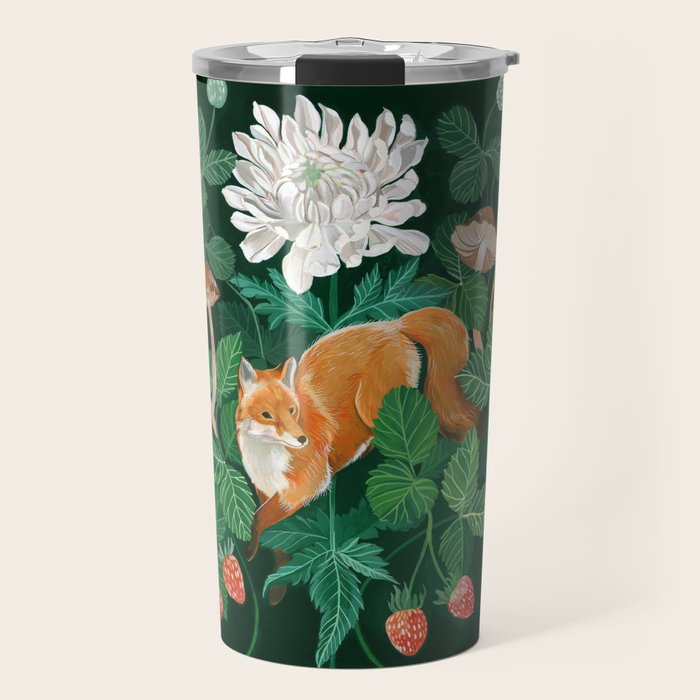 Strawberry Fox Travel Mug Gallery Image 1