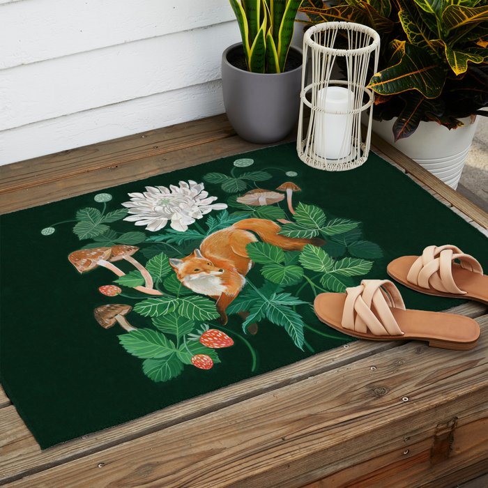 Strawberry Fox Outdoor Rug Gallery Image 2