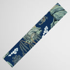 Vintage Chinoiserie Pagoda Bridge Garden Landscape Table Runner Gallery Image 3