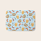 Oktoberfest Prezels Beer Sausages Bath Mat Gallery Image 1