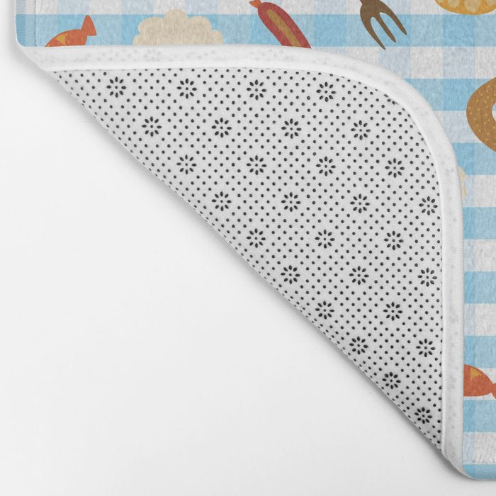 Oktoberfest Prezels Beer Sausages Bath Mat Gallery Image 2