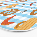 Oktoberfest Prezels Beer Sausages Bath Mat Gallery Image 3