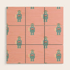 Robots Wood Wall Art Gallery Image 1
