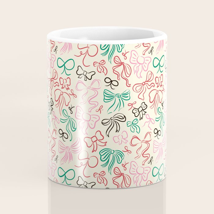 Coquette Holiday Bows Coffee Mug Gallery Image 4