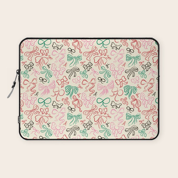Coquette Holiday Bows Laptop Sleeve