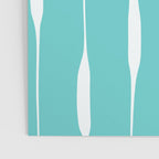 Robin's Egg Blue Turquoise Threaded Stripes Minimalist Modern Pattern Poster Gallery Image 3