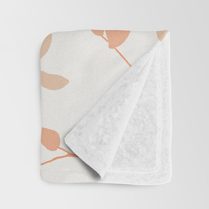 Floral Clematis Vine Throw Blanket Gallery Image 3