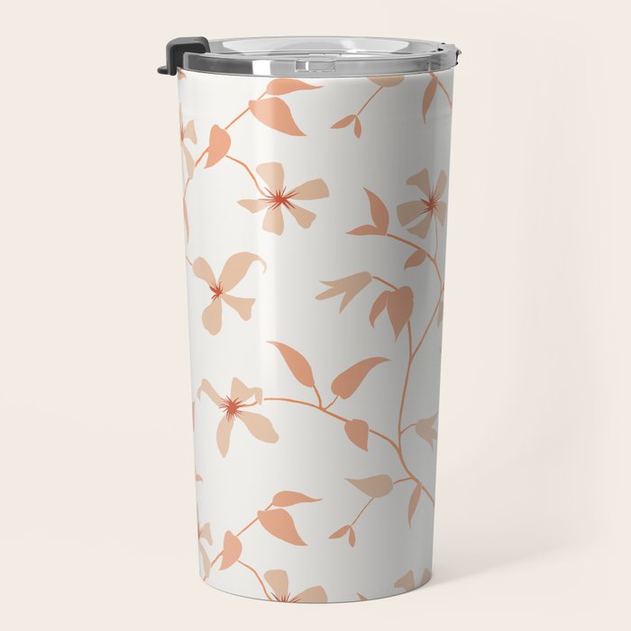 Floral Clematis Vine Travel Mug Gallery Image 3