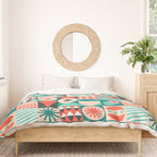 Mid Century Retro Holiday Duvet Cover Gallery Image 3
