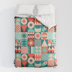 Mid Century Retro Holiday Comforter Gallery Image 6
