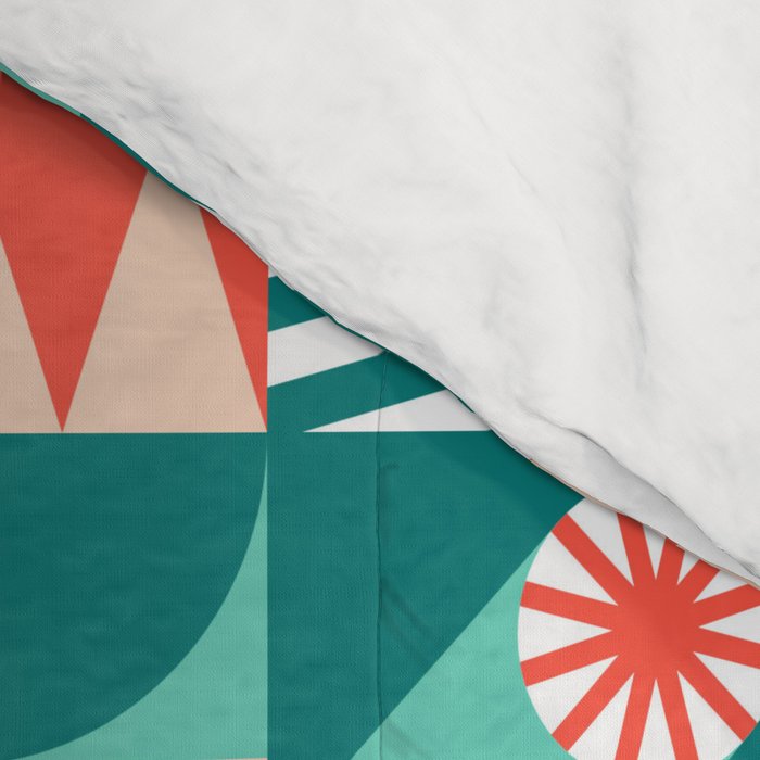 Mid Century Retro Holiday Comforter Gallery Image 4