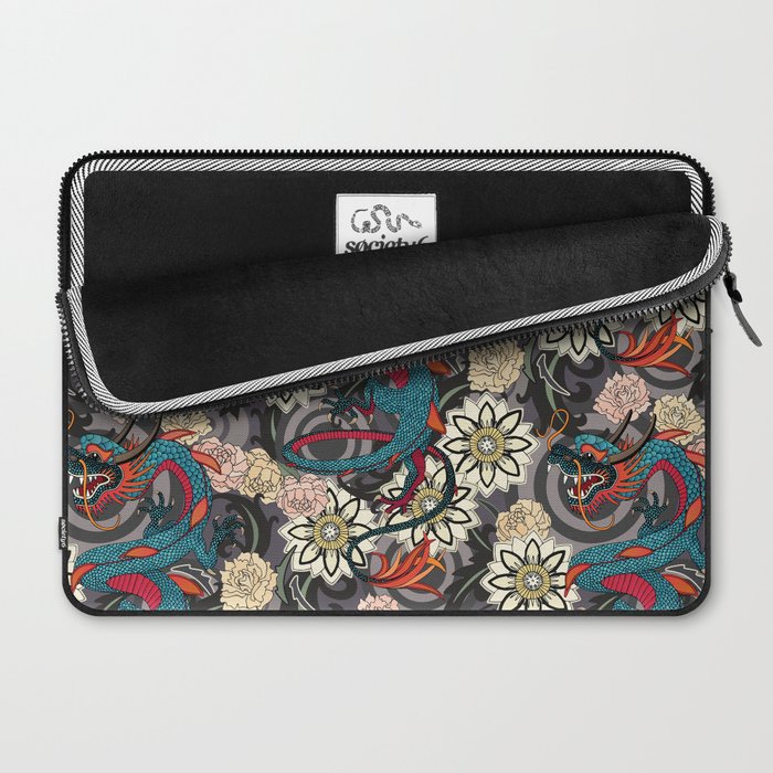 dragon tattoo dark Laptop Sleeve Gallery Image 2