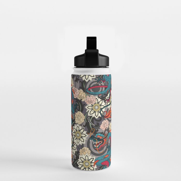 dragon tattoo dark Water Bottle Gallery Image 2