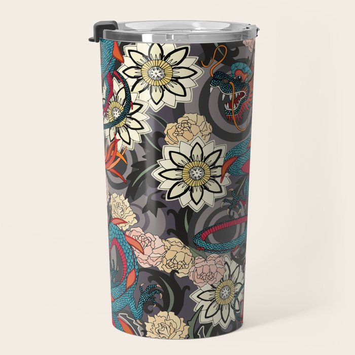 dragon tattoo dark Travel Mug Gallery Image 3