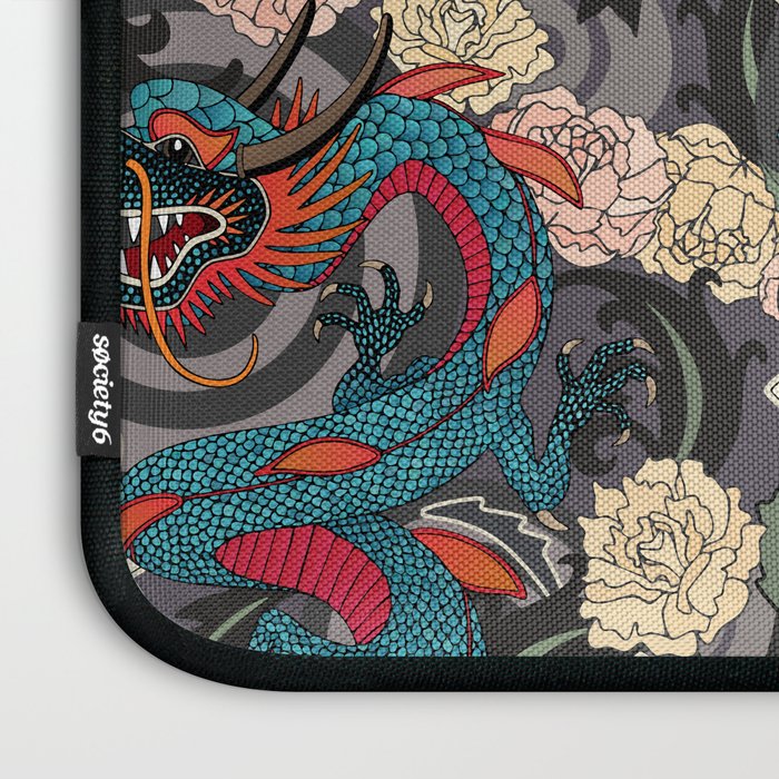 dragon tattoo dark Laptop Sleeve Gallery Image 3