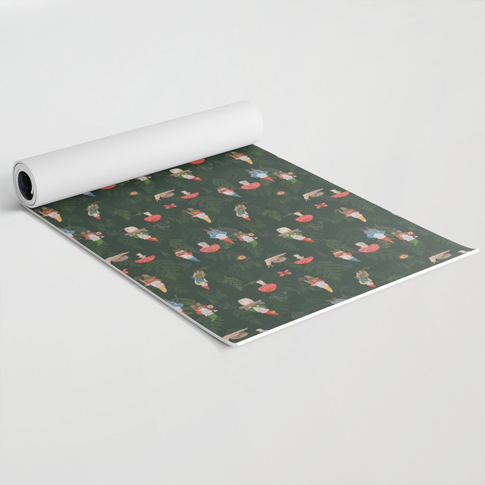 Woodland Gnomes Yoga Mat Gallery Image 2