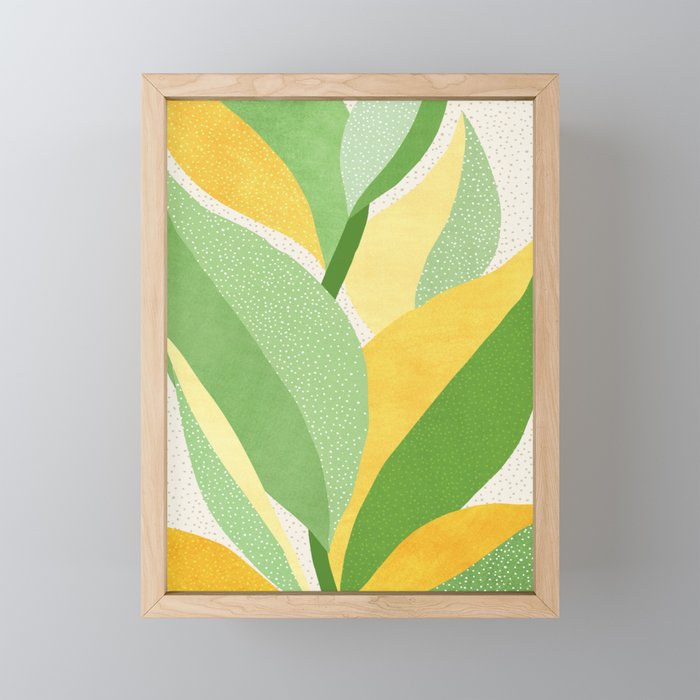 Sunshine Flora / Abstract Botanical Series Mini Art Print Gallery Image 1