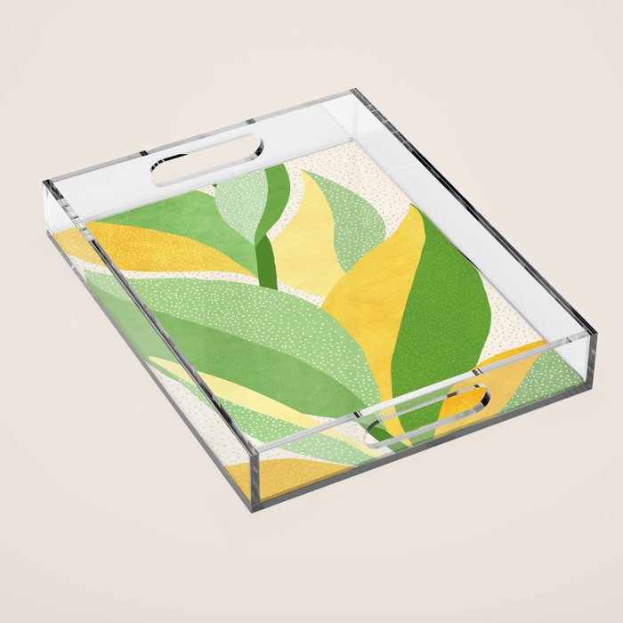 Sunshine Flora / Abstract Botanical Series Acrylic Tray Gallery Image 1
