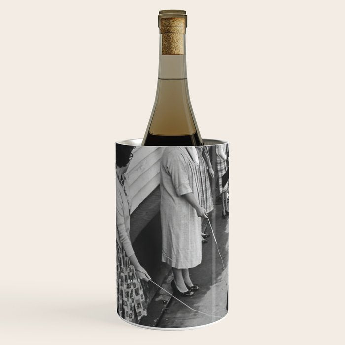 Cat Audition, Black and White, Vintage Art Wine Chiller Gallery Image 2