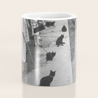 Cat Audition, Black and White, Vintage Art Coffee Mug Gallery Image 4