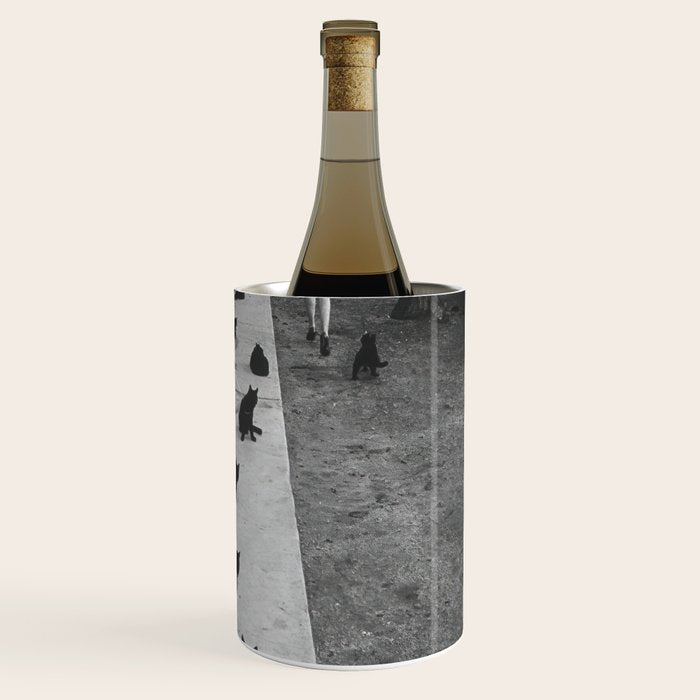 Cat Audition, Black and White, Vintage Art Wine Chiller Gallery Image 3