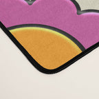 Colorful Flowers Happy Retro Plastic-Look Pattern Desk Mat Gallery Image 4