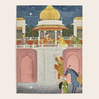 PRINCE CLIMBING TO HIS BETROTHED PROPERTY INDIA 18TH CENTURY  Poster Gallery Image 4