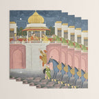 PRINCE CLIMBING TO HIS BETROTHED PROPERTY INDIA 18TH CENTURY  Wrapping Paper Gallery Image 3