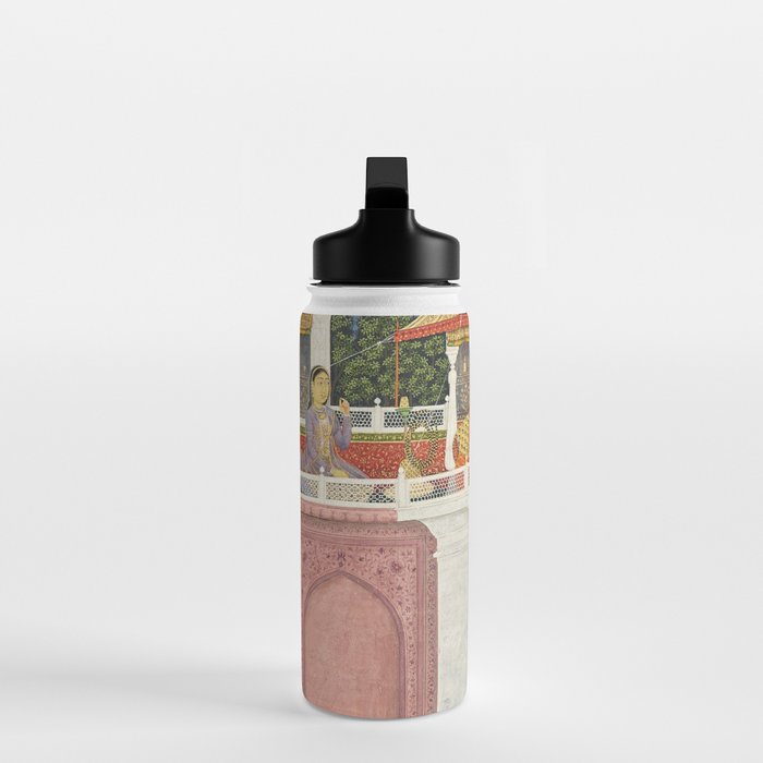 PRINCE CLIMBING TO HIS BETROTHED PROPERTY INDIA 18TH CENTURY  Water Bottle Gallery Image 3