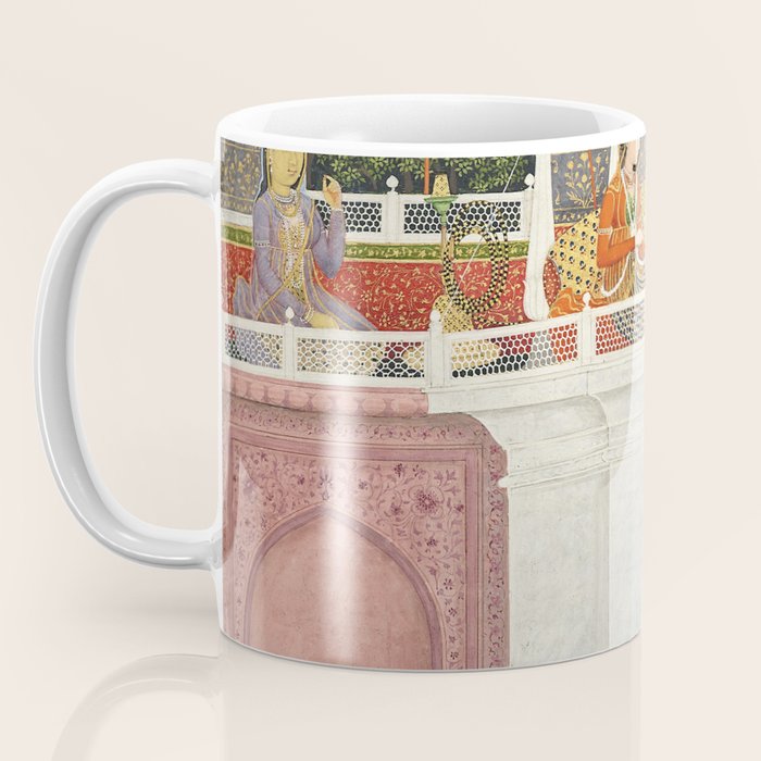 PRINCE CLIMBING TO HIS BETROTHED PROPERTY INDIA 18TH CENTURY  Coffee Mug Gallery Image 3
