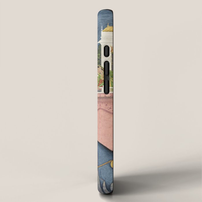 PRINCE CLIMBING TO HIS BETROTHED PROPERTY INDIA 18TH CENTURY  iPhone Case Gallery Image 2