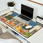 PRINCE CLIMBING TO HIS BETROTHED PROPERTY INDIA 18TH CENTURY  Desk Mat Gallery Image 2