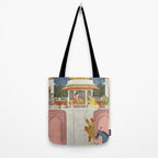 PRINCE CLIMBING TO HIS BETROTHED PROPERTY INDIA 18TH CENTURY  Tote Bag Gallery Image 2