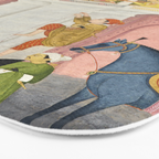 PRINCE CLIMBING TO HIS BETROTHED PROPERTY INDIA 18TH CENTURY  Bath Mat Gallery Image 3