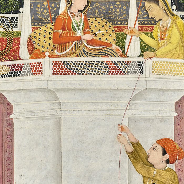 PRINCE CLIMBING TO HIS BETROTHED PROPERTY INDIA 18TH CENTURY  Coffee Mug Gallery Image 2