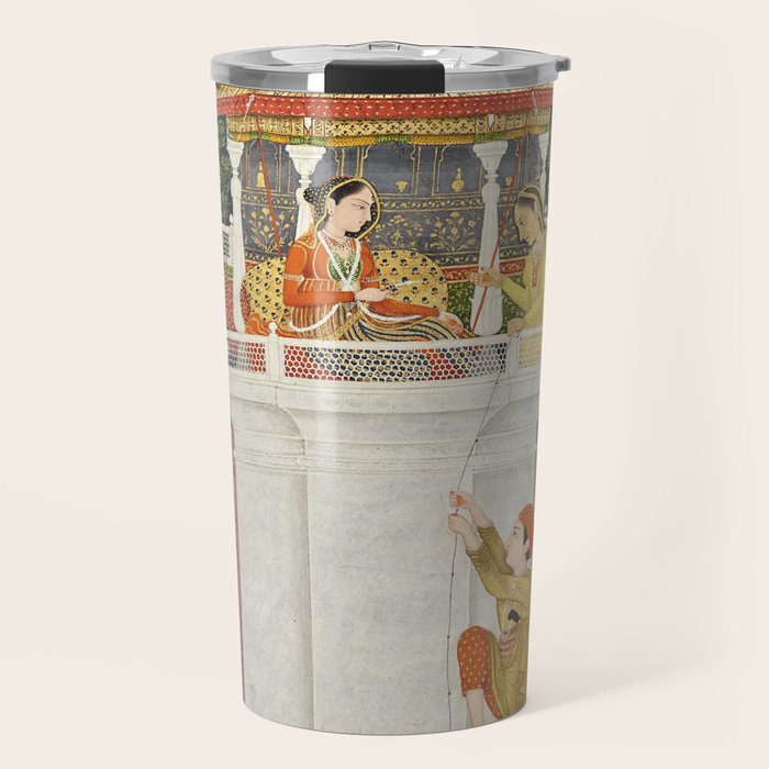 PRINCE CLIMBING TO HIS BETROTHED PROPERTY INDIA 18TH CENTURY  Travel Mug Gallery Image 1