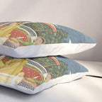 PRINCE CLIMBING TO HIS BETROTHED PROPERTY INDIA 18TH CENTURY  Pillow Sham Gallery Image 3