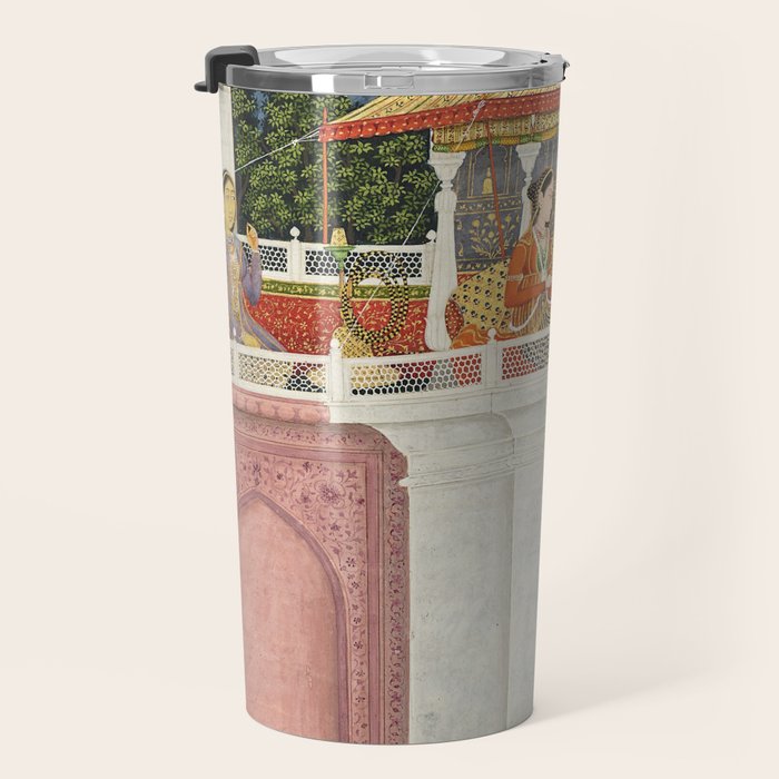 PRINCE CLIMBING TO HIS BETROTHED PROPERTY INDIA 18TH CENTURY  Travel Mug Gallery Image 3