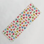 Wonderful Winged Insects - Colorful Retro Bugs Yoga Mat Gallery Image 1