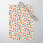 Wonderful Winged Insects - Colorful Retro Bugs Wrapping Paper Gallery Image 1