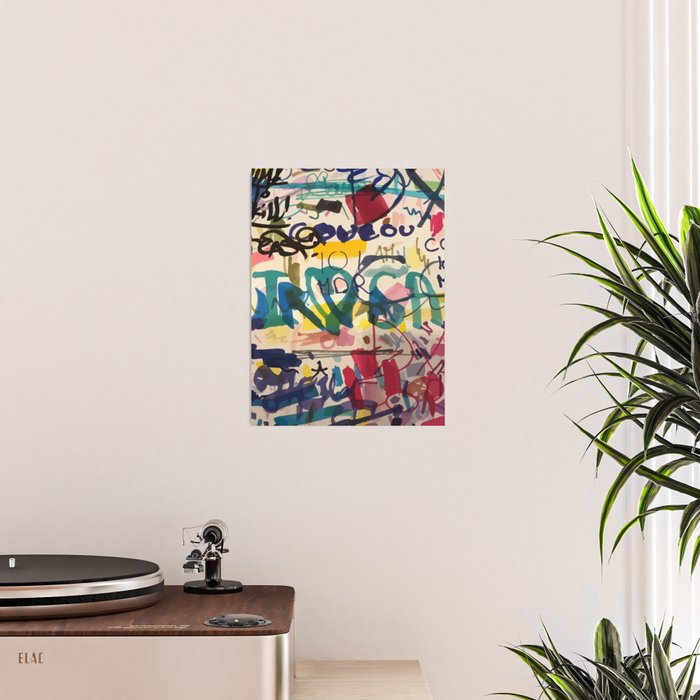 Urban Graffiti Paper Street Art Poster Gallery Image 2