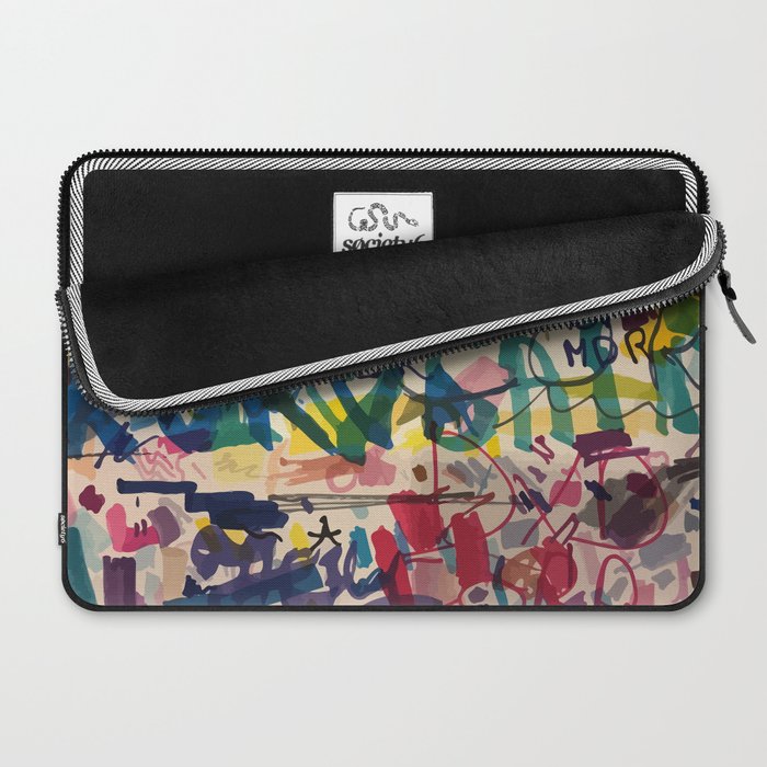 Urban Graffiti Paper Street Art Laptop Sleeve Gallery Image 2