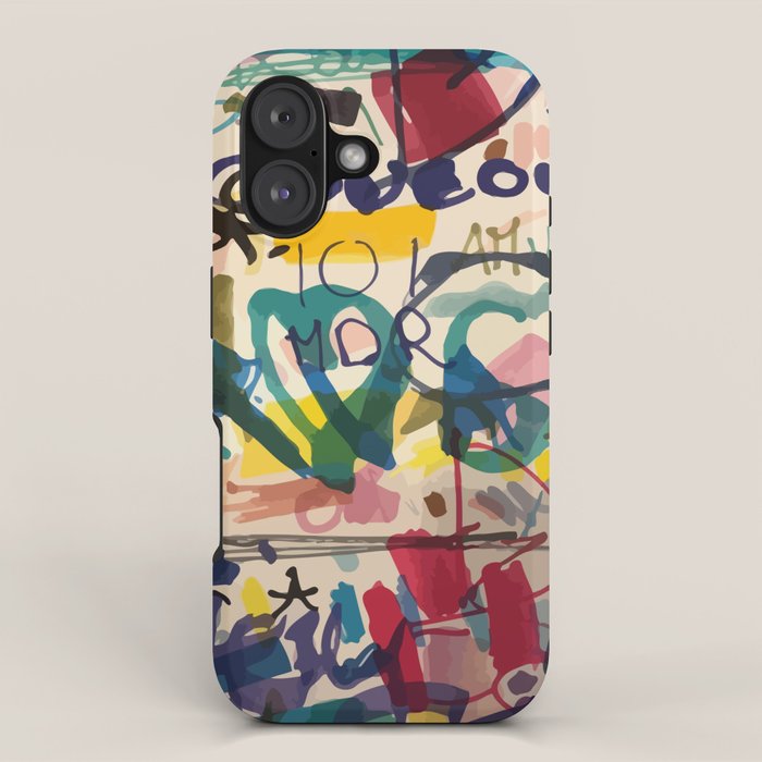 Urban Graffiti Paper Street Art iPhone Case Gallery Image 1