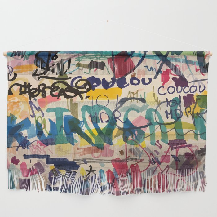Urban Graffiti Paper Street Art Wall Hanging Gallery Image 1