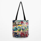 Urban Graffiti Paper Street Art Tote Bag Gallery Image 2