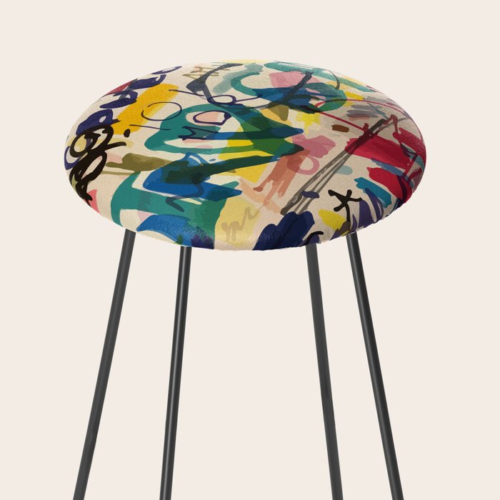 Urban Graffiti Paper Street Art Stool Gallery Image 2