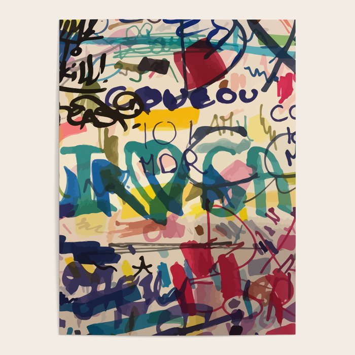 Urban Graffiti Paper Street Art Poster Gallery Image 4